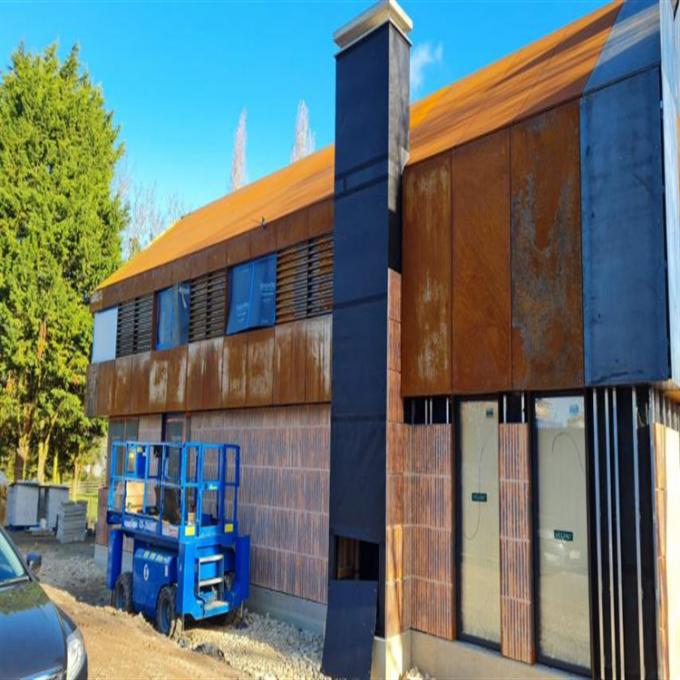 Stahlfassaden-dekoratives festes Metallplatten-Umhüllungs-Blatt Corten