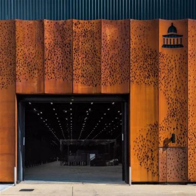 Stahlaußenwand-Umhüllung Corten-Metallplatte für Dekor