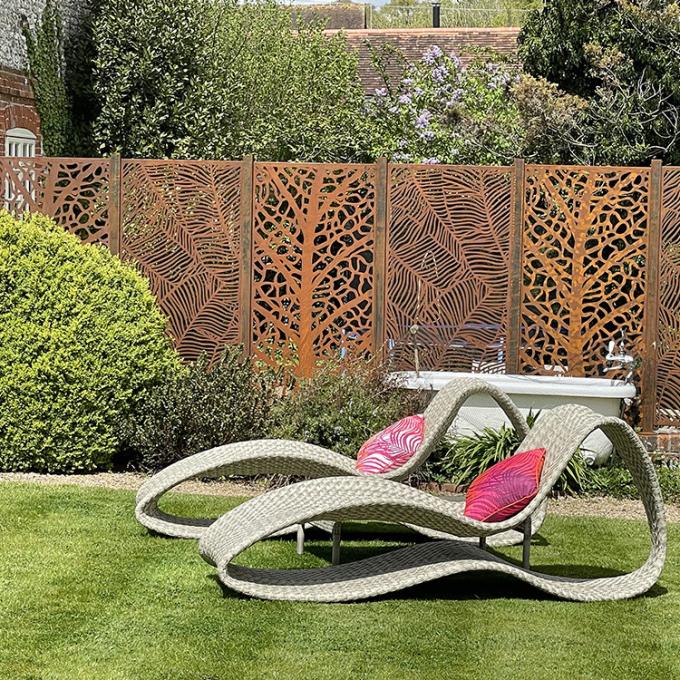 Stahlprivatleben Art Screen Corten für im Freien