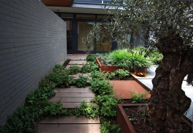 Einfaches zusammengebautes Corten im Freien asphaltieren angehobenen Garten-Bett-Pflanzer-Kasten für das Blumen-Pflanzen