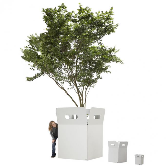 Heißer Verkaufs-neuer Entwurfs-großer billiger Garten-Baum-im Freien hohe Blumen-Töpfe u. Pflanzer-Stahlmetallpflanzer