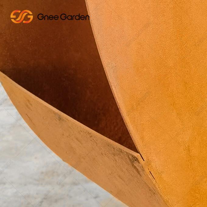 Moderner Metallpflanzer Rusty Red Customized Corten Planter für Innenhaus und Garten-Dekoration im Freien
