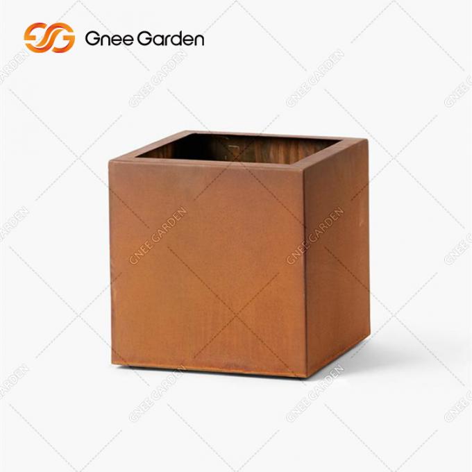 Entwurf Chinas asphaltieren überlegener Corten-Stahl Rost-Farbpflanzer-Kasten große Garten-Pflanzer Corten Stahlim freien