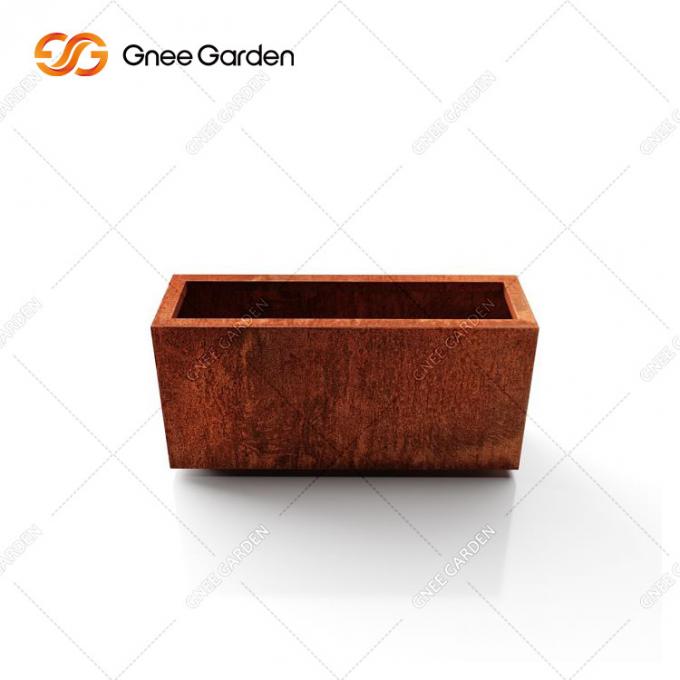 Entwurf Chinas asphaltieren überlegener Corten-Stahl Rost-Farbpflanzer-Kasten große Garten-Pflanzer Corten Stahlim freien