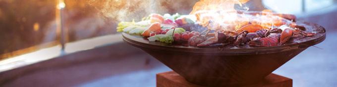 Grill-Grill-Garten-Küchen-Holzkohlen-Grill-Grill japanische Grill-Grill-Tabelle Tepanyaki kochender China im Freien