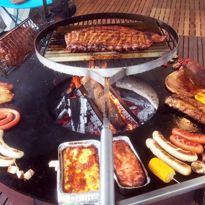 Dauerhafter Küchen-Grill im Freien grillt Stahlgrill-Feuer Pit Grill Corten
