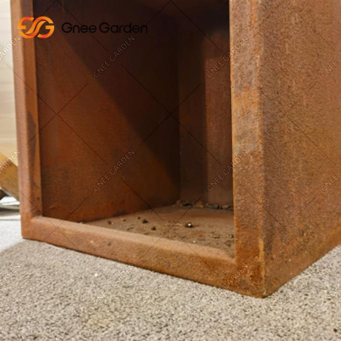 Kochen das im Freien grillt Stahlfeuer Pit With Corten, GRILL Grill-Rost-, denbeschichtung draußen essen