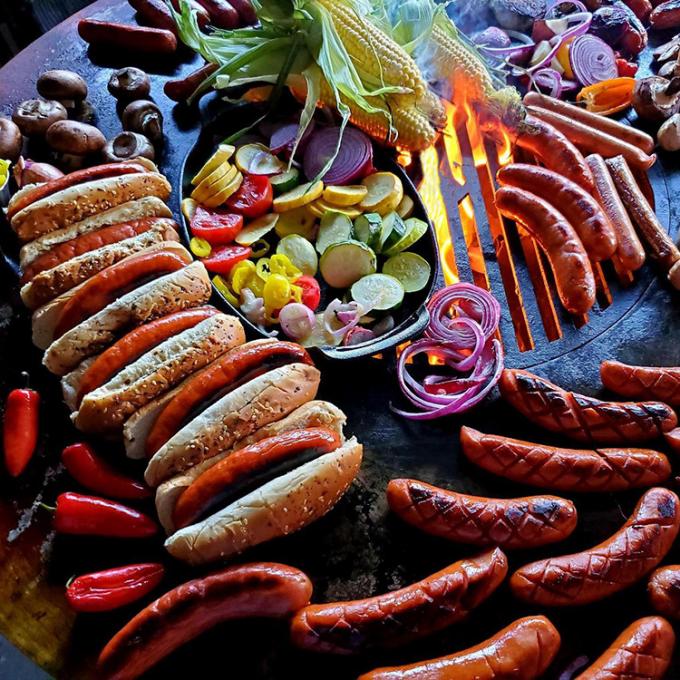 Garten-Küche GN-BBQ-235 Corten Stahl-GRILL grillt für Kochen das im Freien