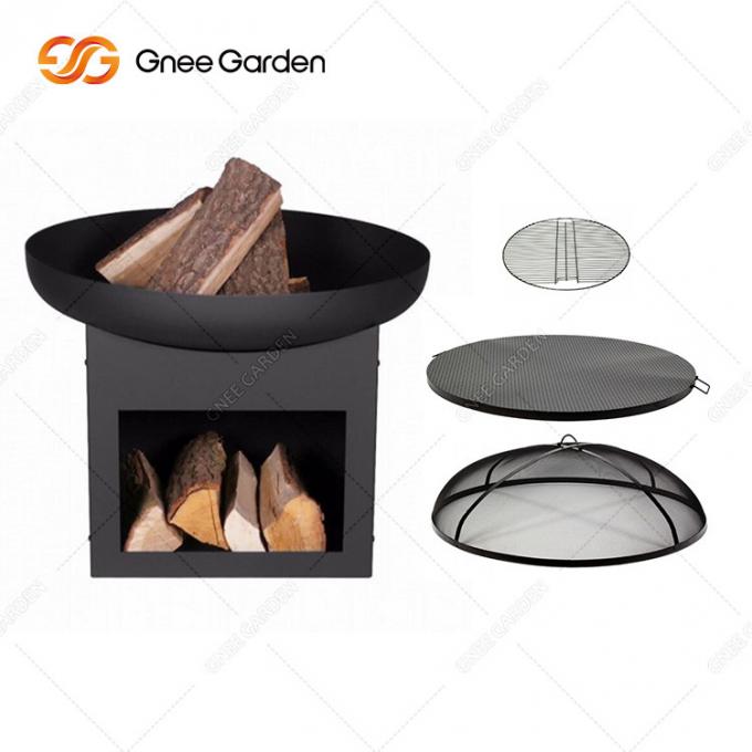 Kundengebundene natürlicher Rost Corten-Stahl-Metallgroßer Grill-Grill-Feuer-Grube im Freien