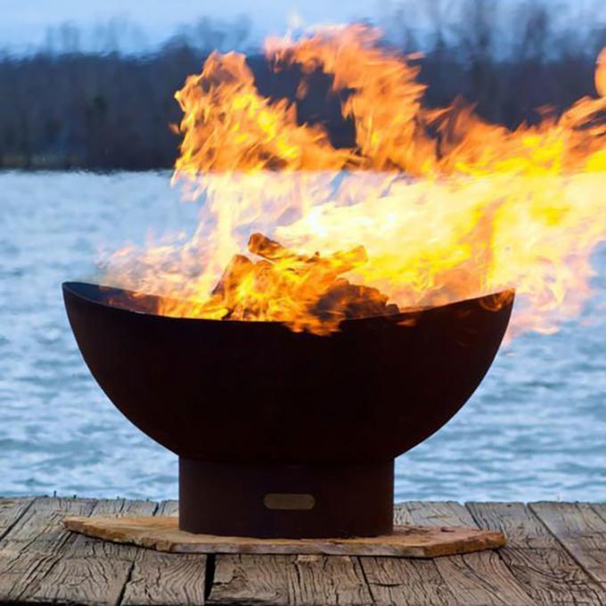 Stahlfeuer-Grube Stahlschüssel-Feuer-Pit Wood Burning Fire Pit-Patio-Dekor Corten