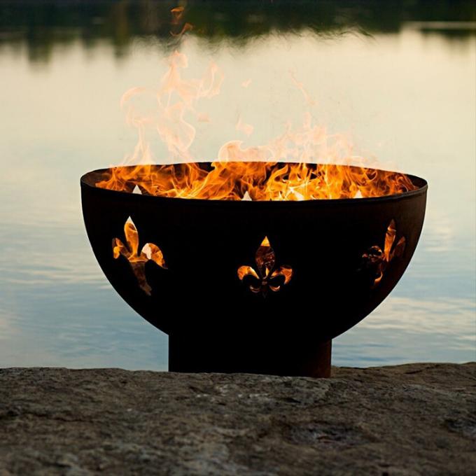 Feuer-Pit Patio Outdoor Fire Pit-Garten-Feuer-Schüssel im Freien Rusty Fire Pit Corten Stahl