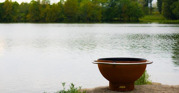 Garten-tragbares Hof-Metallim freien stahlschüssel Corten-Feuer-Gruben des kostenlosen Versands