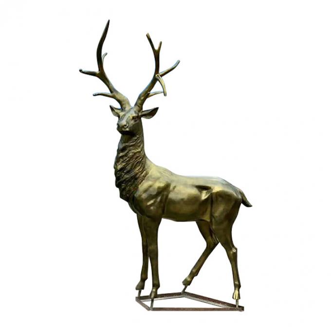 Garten-dekorative Metallskulptur-im Freien tierische lebensgroße Statue