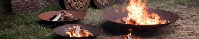 FEUER-Schüssel-Grube Patio-großer Rost-schwerer hölzerner brennender Garten im Freien Corten Stahl
