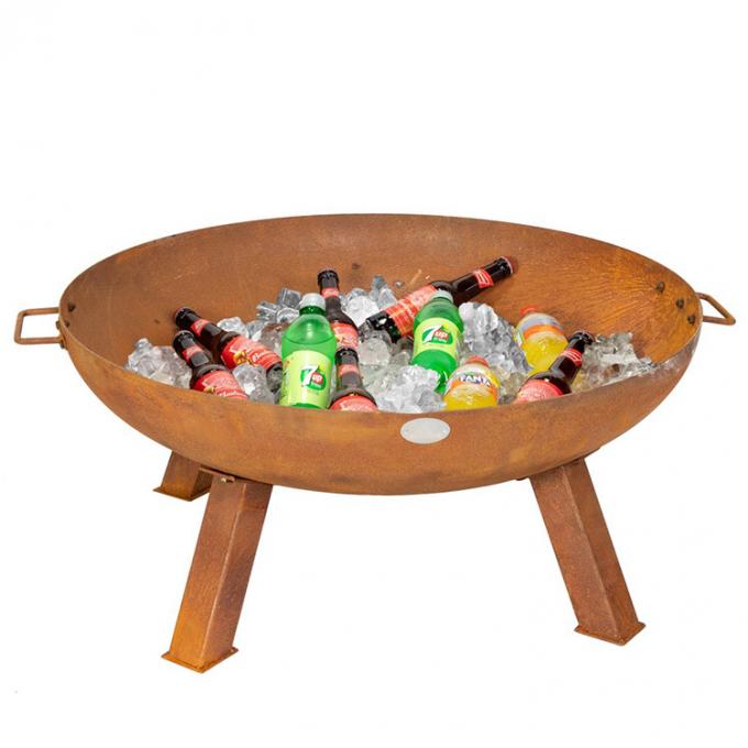 Tragbare feuer-Pit Camping Corten Steel Bonfire-Ofen-Feuer-Schüssel Corten Stahl