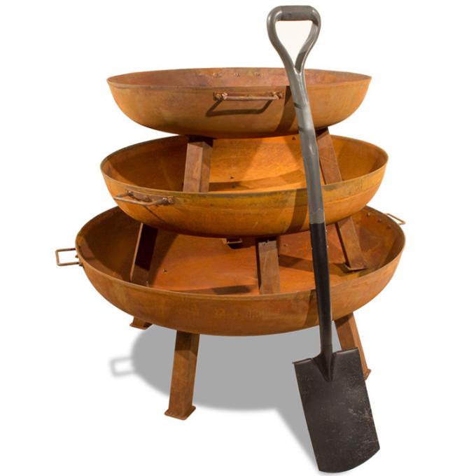 Tragbare feuer-Pit Camping Corten Steel Bonfire-Ofen-Feuer-Schüssel Corten Stahl
