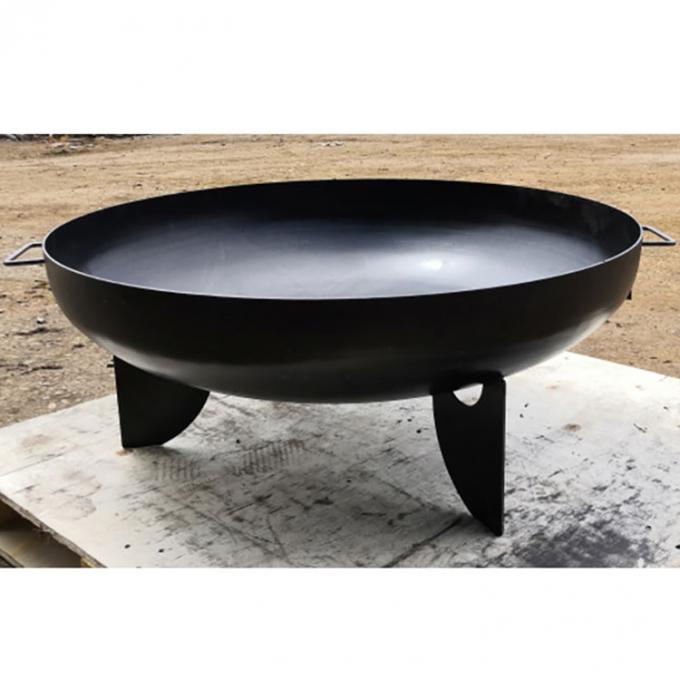  Runde Feuer-Stahlschüssel Stahlfeuer-Pit Morden Black Garden Cortens im Freien