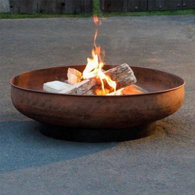 Persönliche große Garten-oder Hof-Möbel Firpit Stahlfeuer-im Freien Pit Round Rustic Look Outdoors Corten