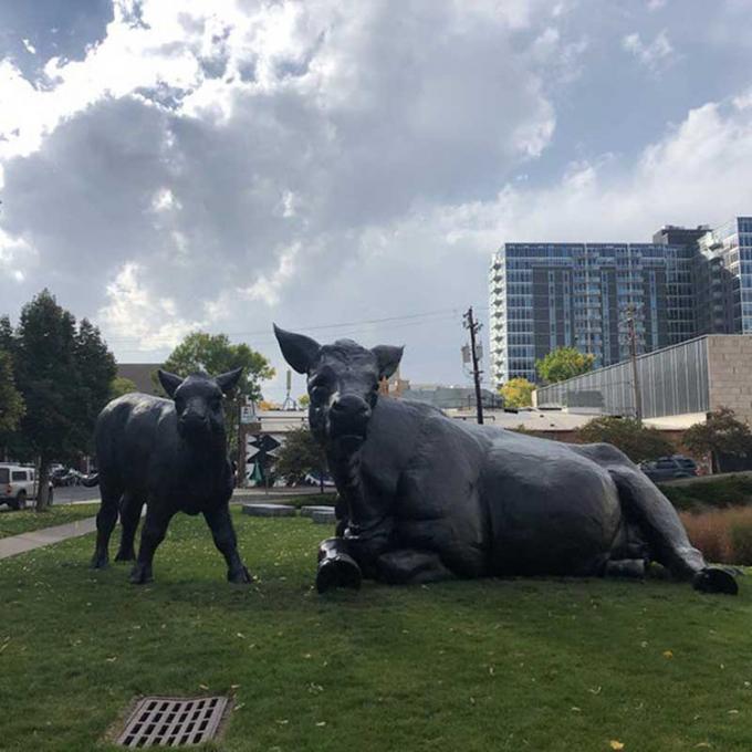 Moderne Art malte Kupfer Art Sculpture für Rasen-Verzierung im Freien