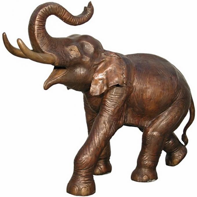 Kundenspezifische Bronzeguß-Skulptur-Inneneinrichtungs-Metallelefant-Skulptur