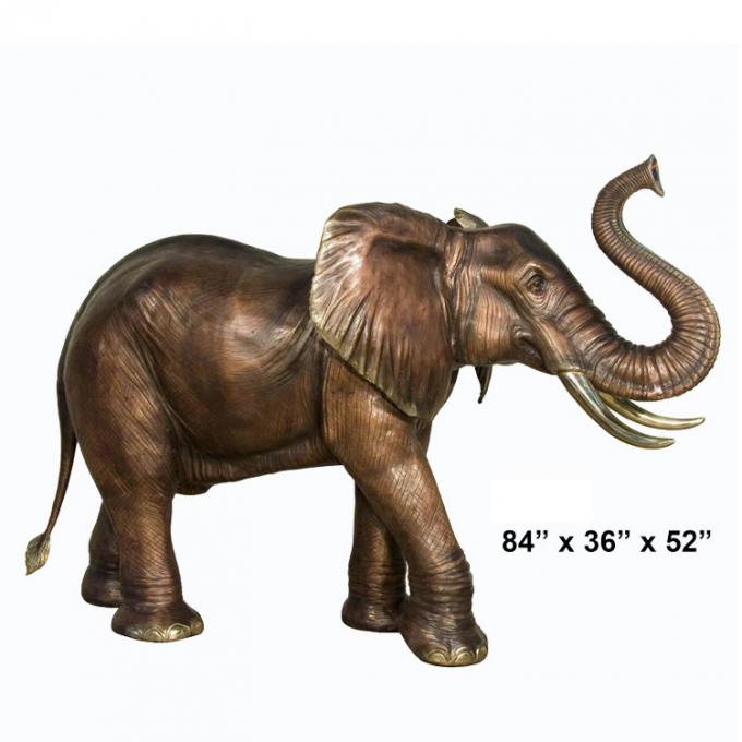 Kundenspezifische Bronzeguß-Skulptur-Inneneinrichtungs-Metallelefant-Skulptur