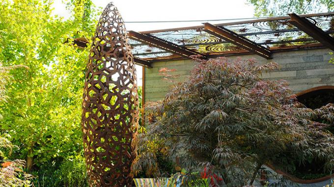 West- Art Corten-Stahl-Leichtmetall-Garten-Zahlen kurvten Stahl-Art Sculpture For Outdoor In 220cm Höhe Corten