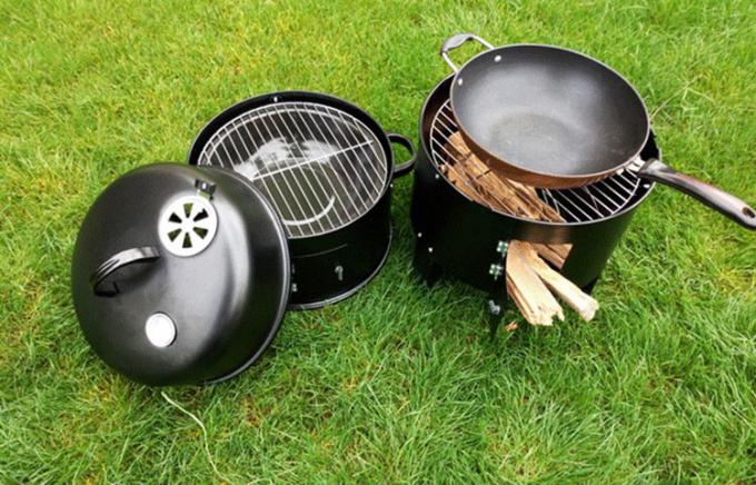 Heißer Verkaufsfeuer-Pit Wood Burning Rusty Camping-Grill-Grill Morden kochender Corten Stahlim freien