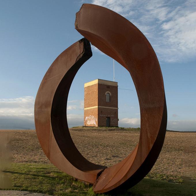 Verrostetes Metallstahlyard Art Sculpture moderne große Dekoration Corten