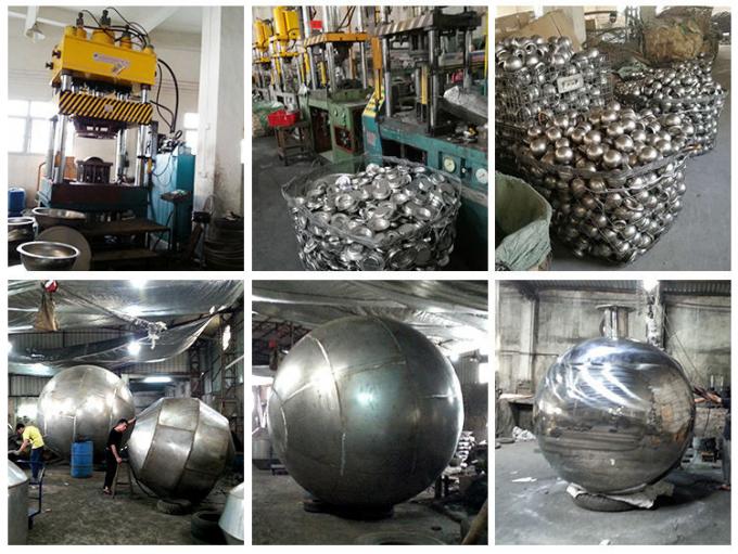 Spiegel polierte zeitgenössisches Metall Art Sphered Stainless Steel Sculptures für im Freien