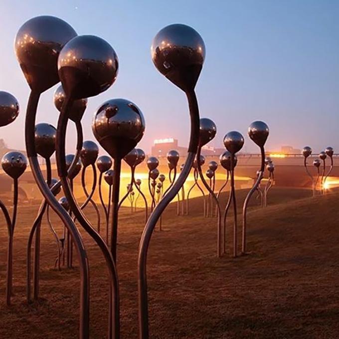 Berühmter Ball-Forest Metal Art Statue Stainless-Stahl gestaltet für im Freien