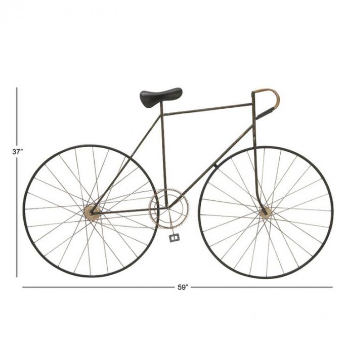 Eisen-Wand-Dekor-handgefertigtes Metallfahrrad-kreative Wand-Kunst für Wohnzimmer und Haus